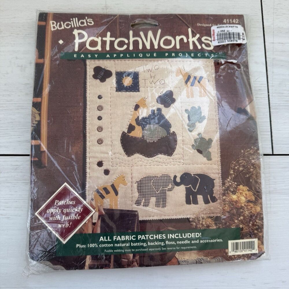 Bucilla’s Patchworks Easy Applique Project Two by Two New